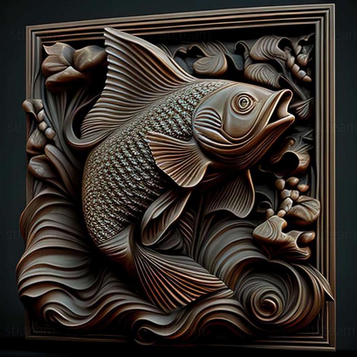 3D model Thai labeo fish (STL)